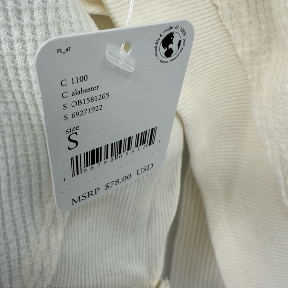 Free People Santa Clara Dolman Thermal Alabaster Size Small New with Tag - Picture 12 of 12